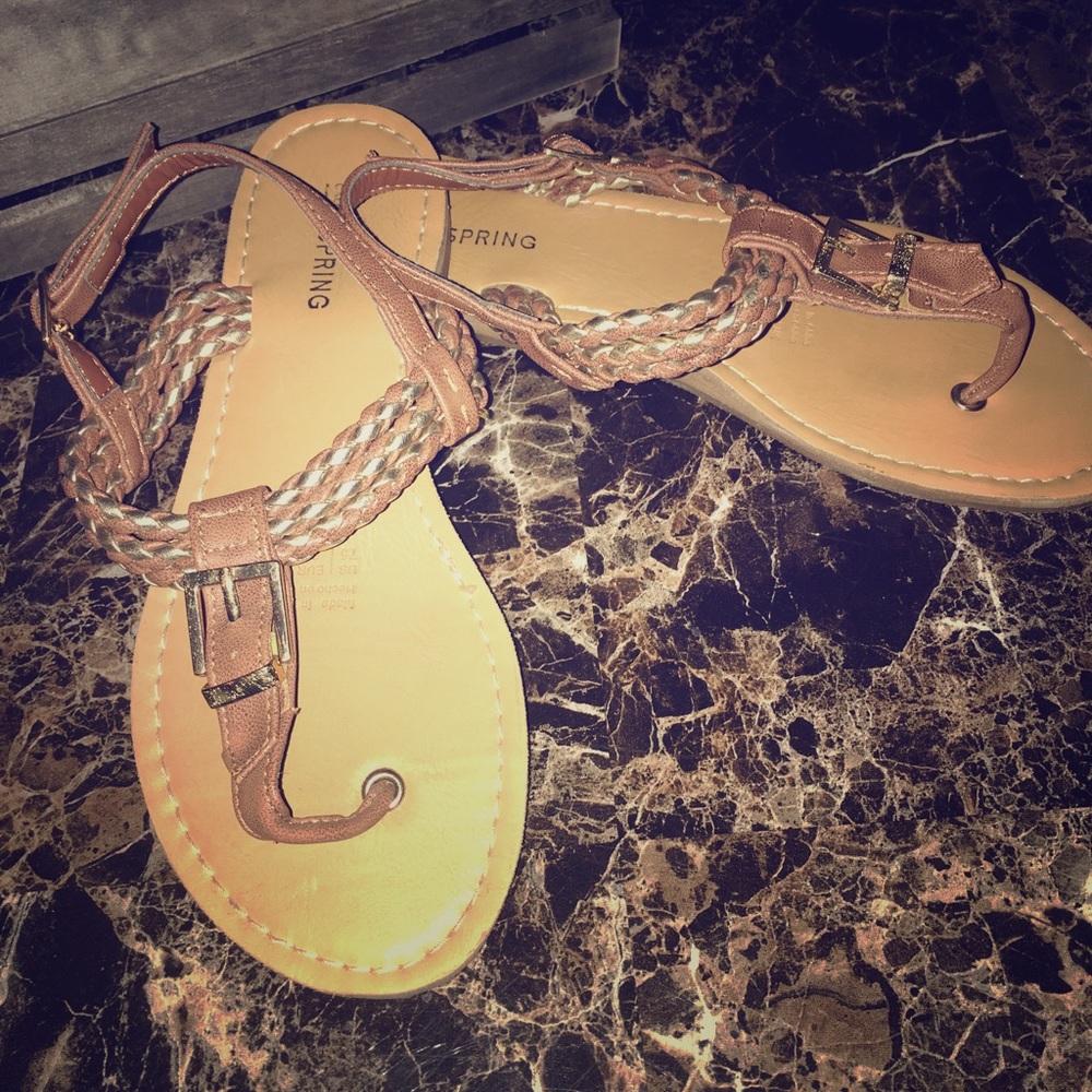 Brown Spring Sandals
