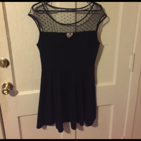 SOLD- Black Lace Dress One Clothing Large - Picture 1 of 4