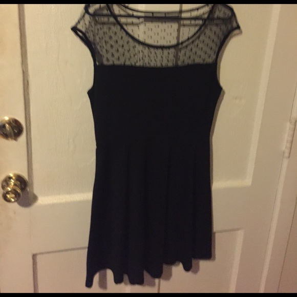SOLD- Black Lace Dress One Clothing Large - Picture 3 of 4