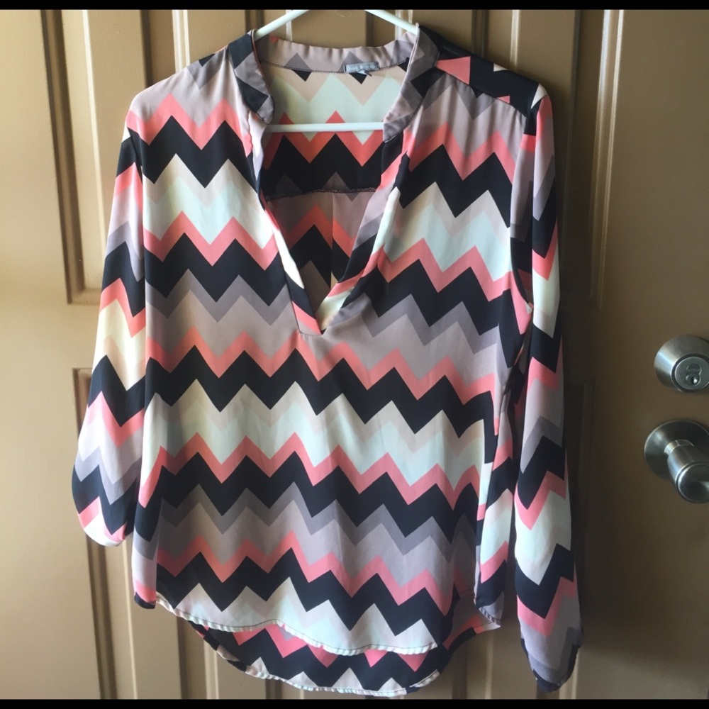 Charlotte Russe Chevron Top