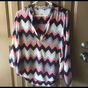 Charlotte Russe Chevron Top