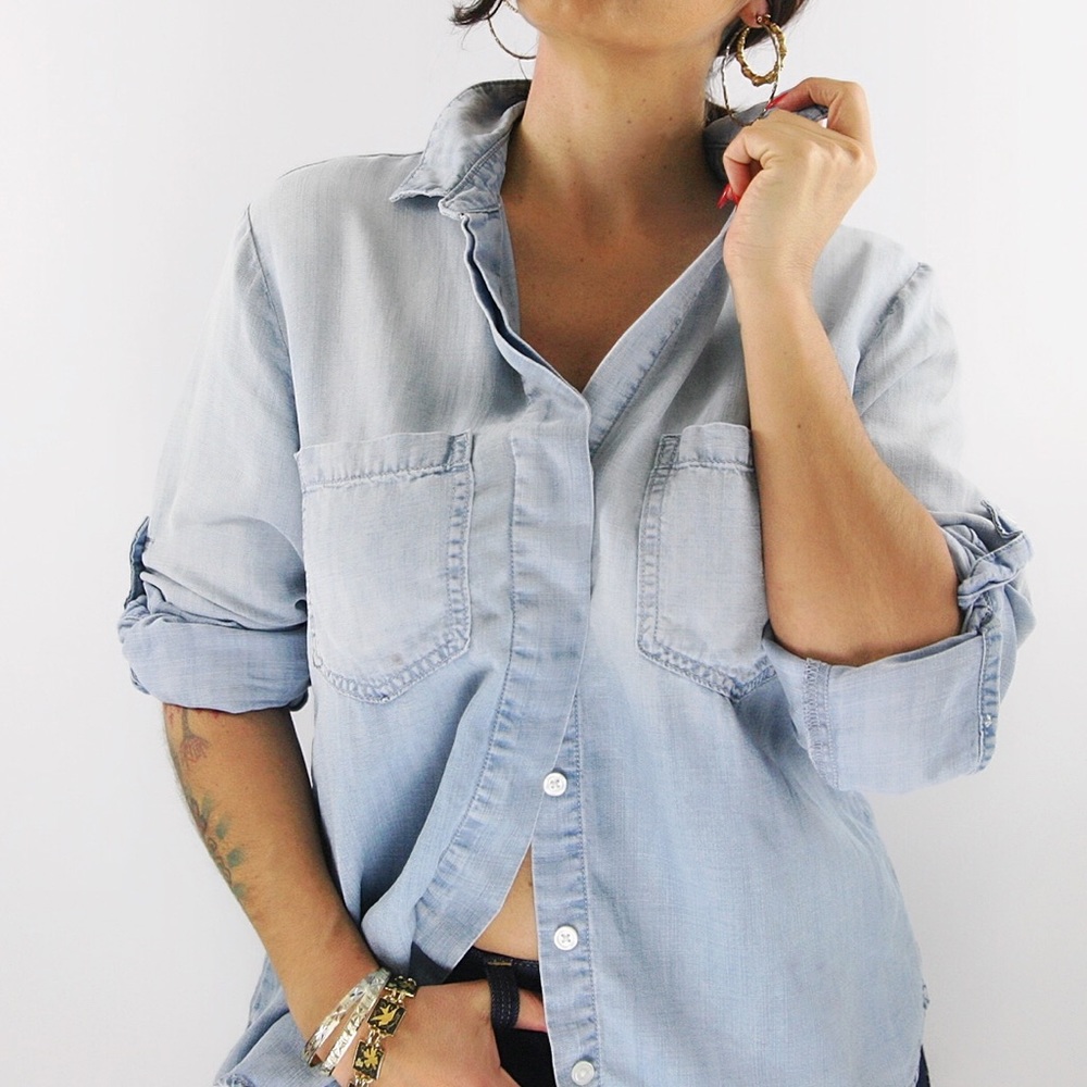 Cloth & Stone denim chambray shirt
