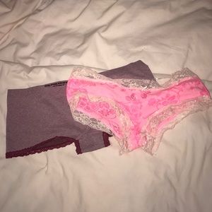Two pairs Charlotte Russe underwear