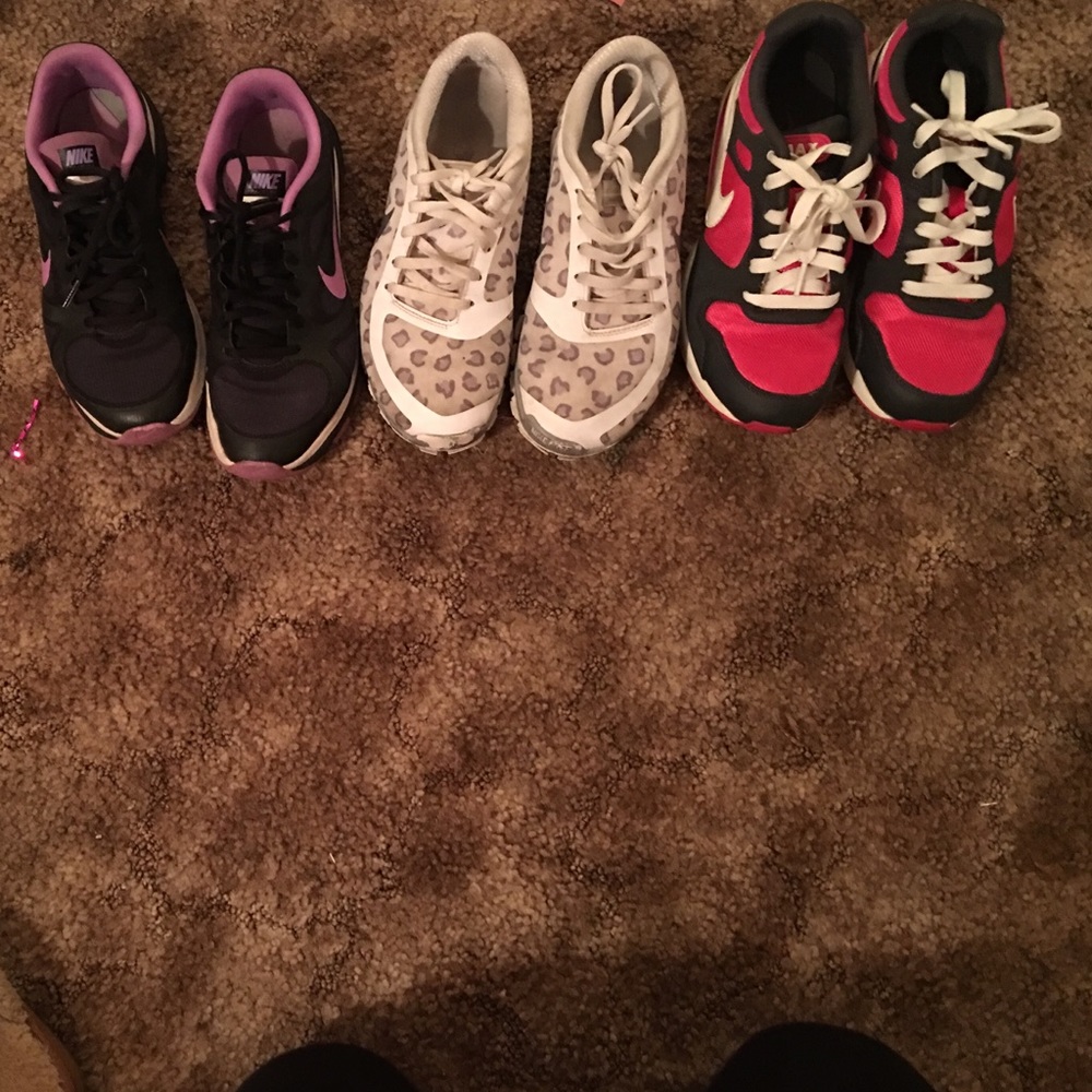 Three pairs of nikes!!!