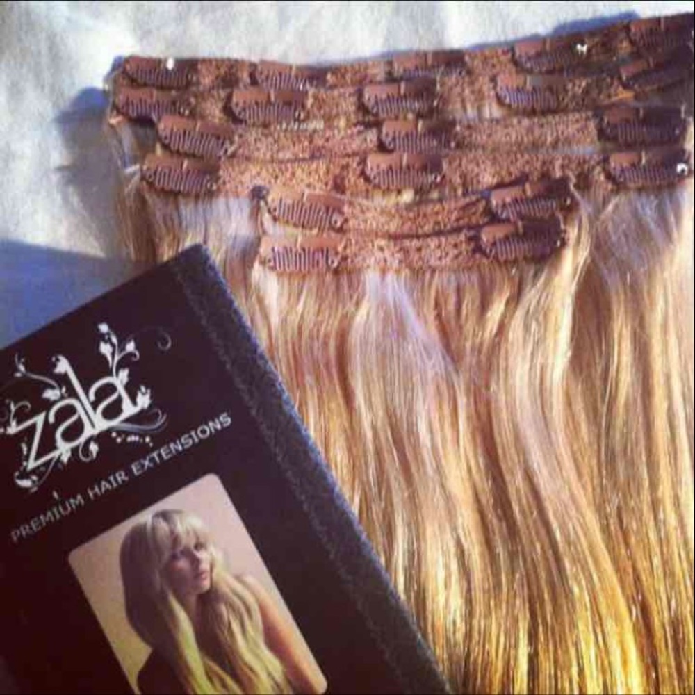 Zala 14" Blonde 100% Human Clip-in Extensions