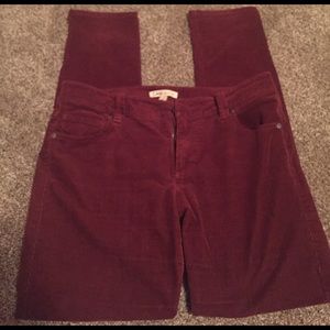 Corduroy maroon pants