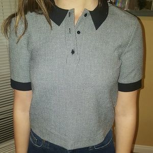 Zara collard crop top