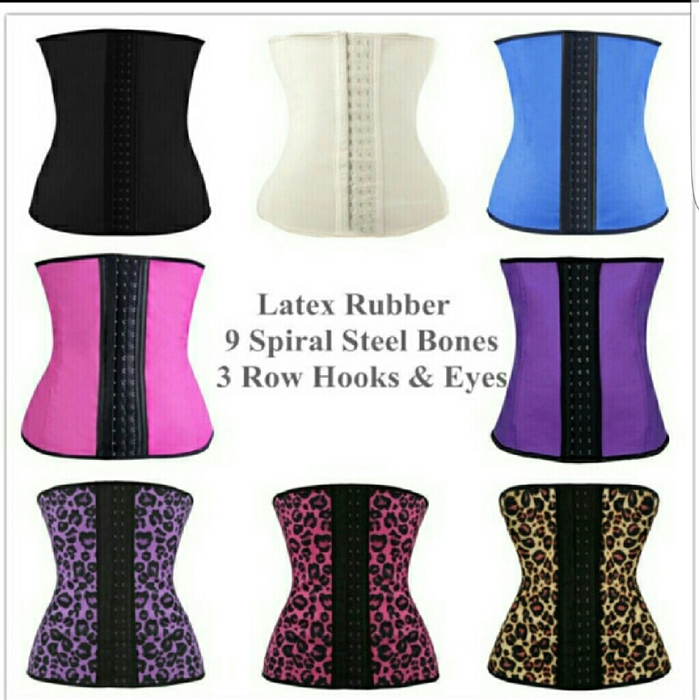 9 STEEL BONING LATEX WAIST TRAINER SHAPER body shaper top quality cincher - Picture 3 of 4