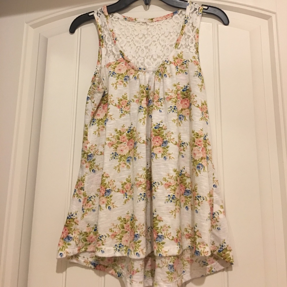 Floral tank top.