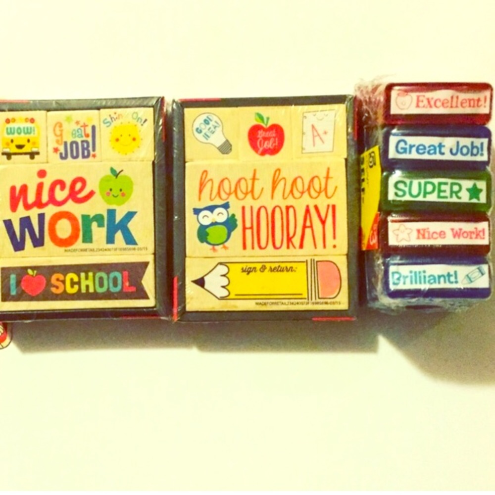 NEW! 4 Sets of Teacher's Stamps