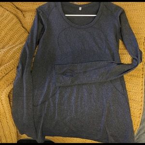 LULU LEMON swiftly grey long sleeve