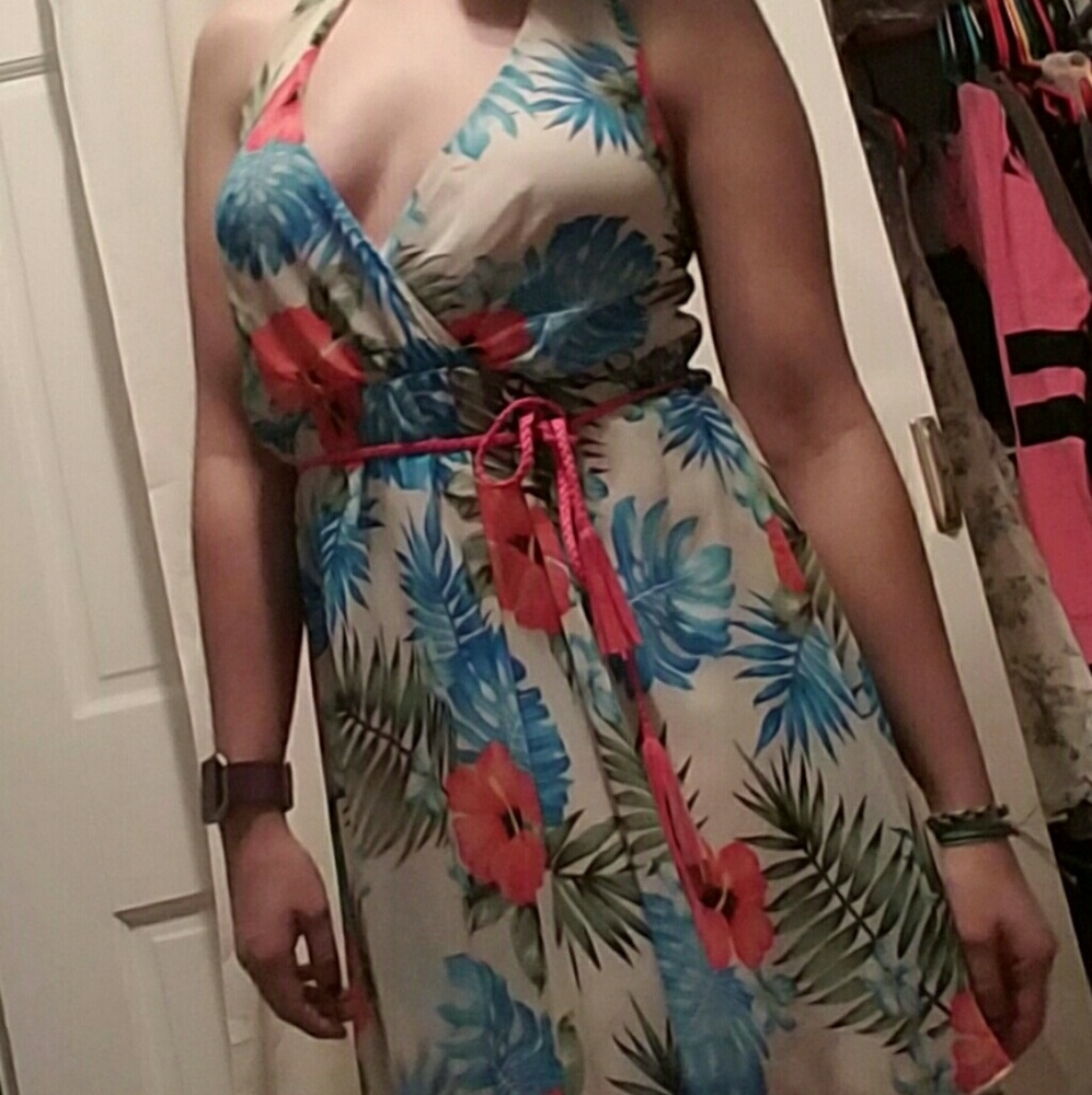 Tropical Floral Dress