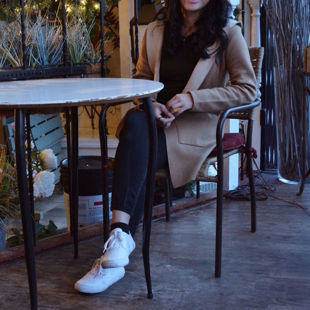 Brown Hooded Long Cardigan