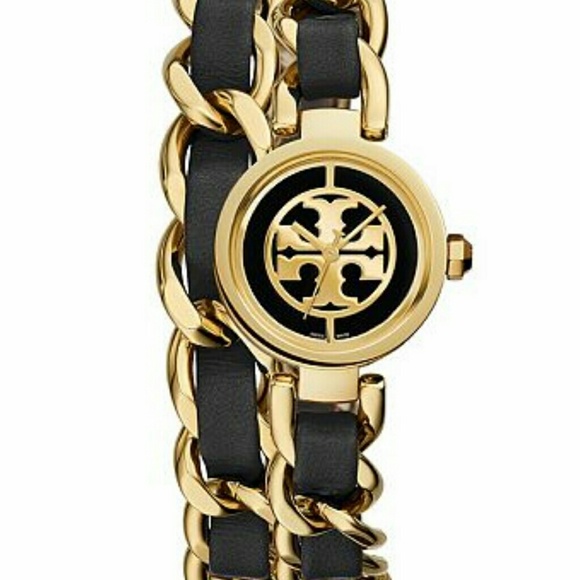Authentic TORY BURCH double chain swatch NEW - Picture 1 of 4