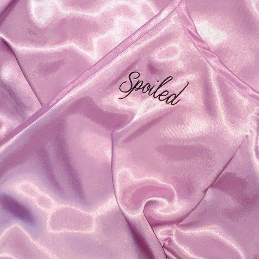 Spoiled Baby Silk Dress in lilac