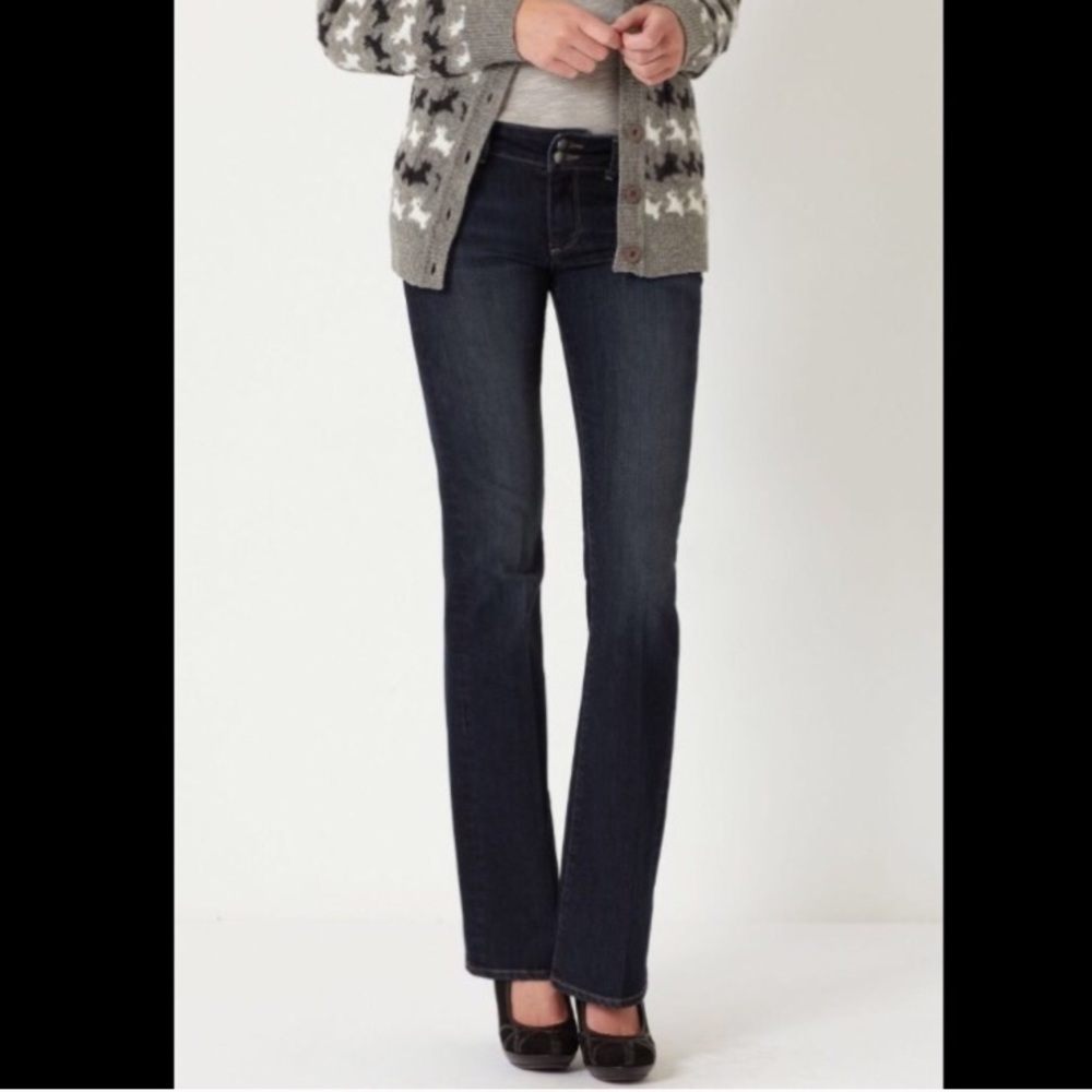 Anthro Paige dark wash Hidden Hills stretch Jeans - Picture 2 of 6