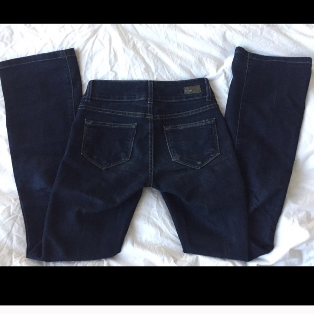 Anthro Paige dark wash Hidden Hills stretch Jeans - Picture 4 of 6