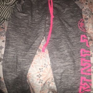 Pink jogger pants