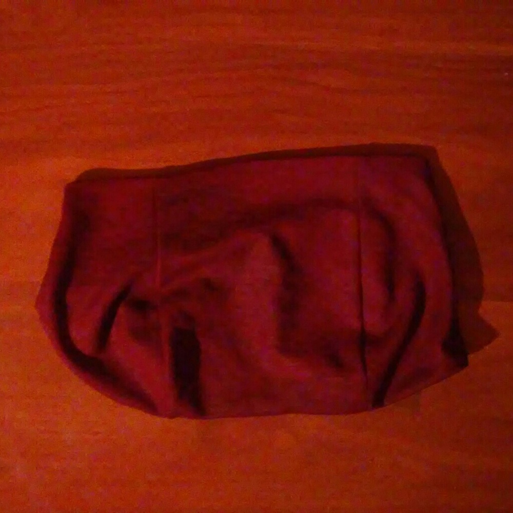 Sexy burgandy wine strapless top