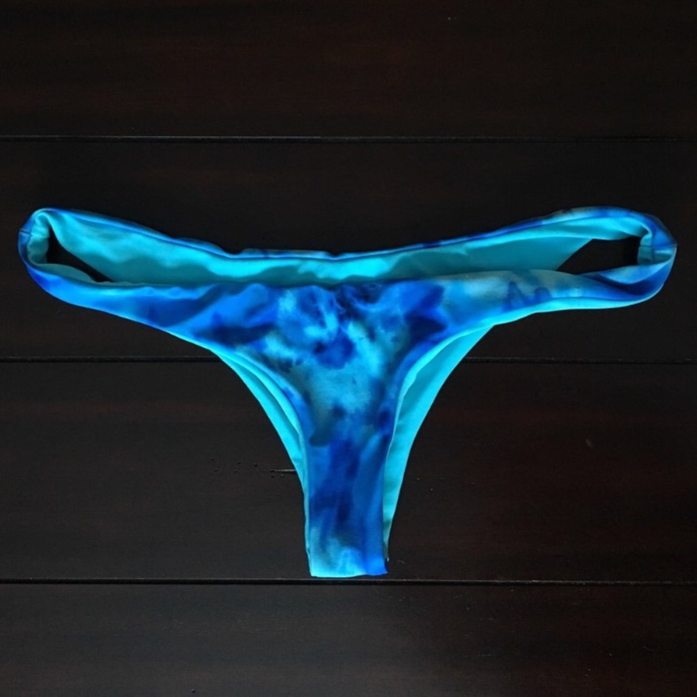Blue Tie Dye Zennor Bikini Bottoms