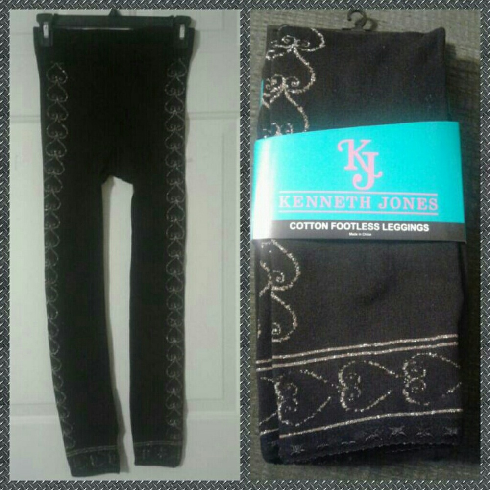 Black Cotton Footless Leggings