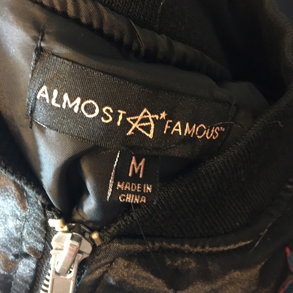 floral embroidered bomber jacket - Picture 5 of 6