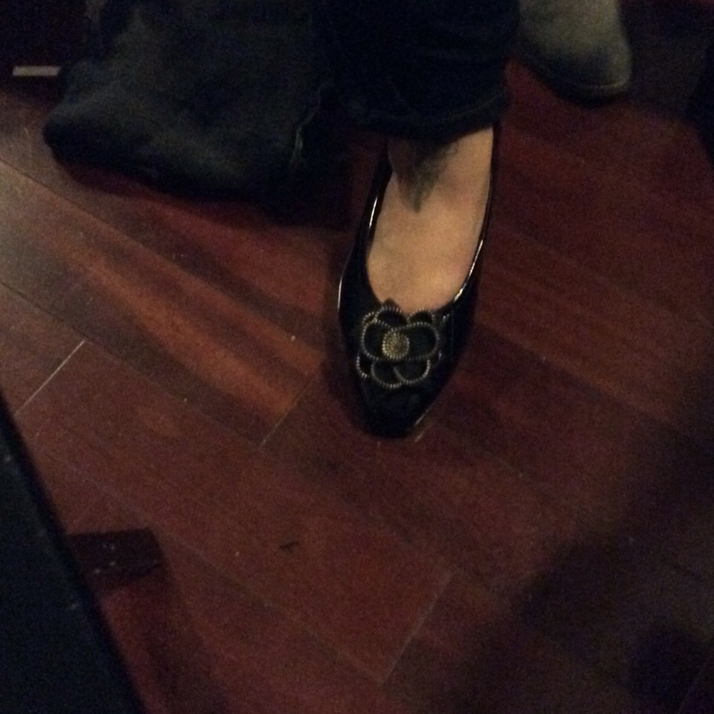 Black Patent leather flats