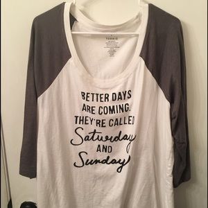 Reposh long sleeve Torrid tee