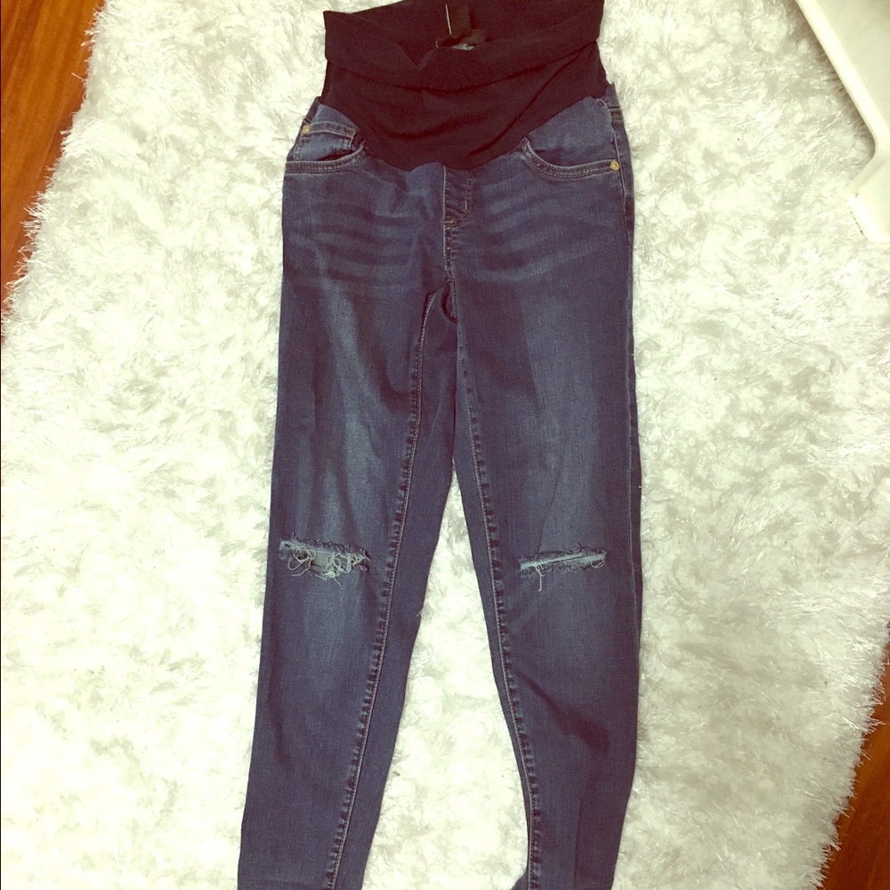 Cropped Maternity Pants