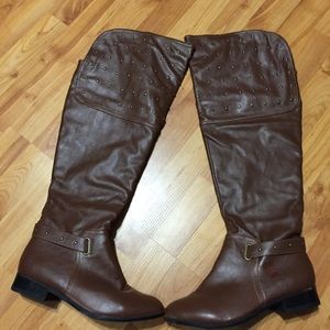 Tall Brown knee high boots!