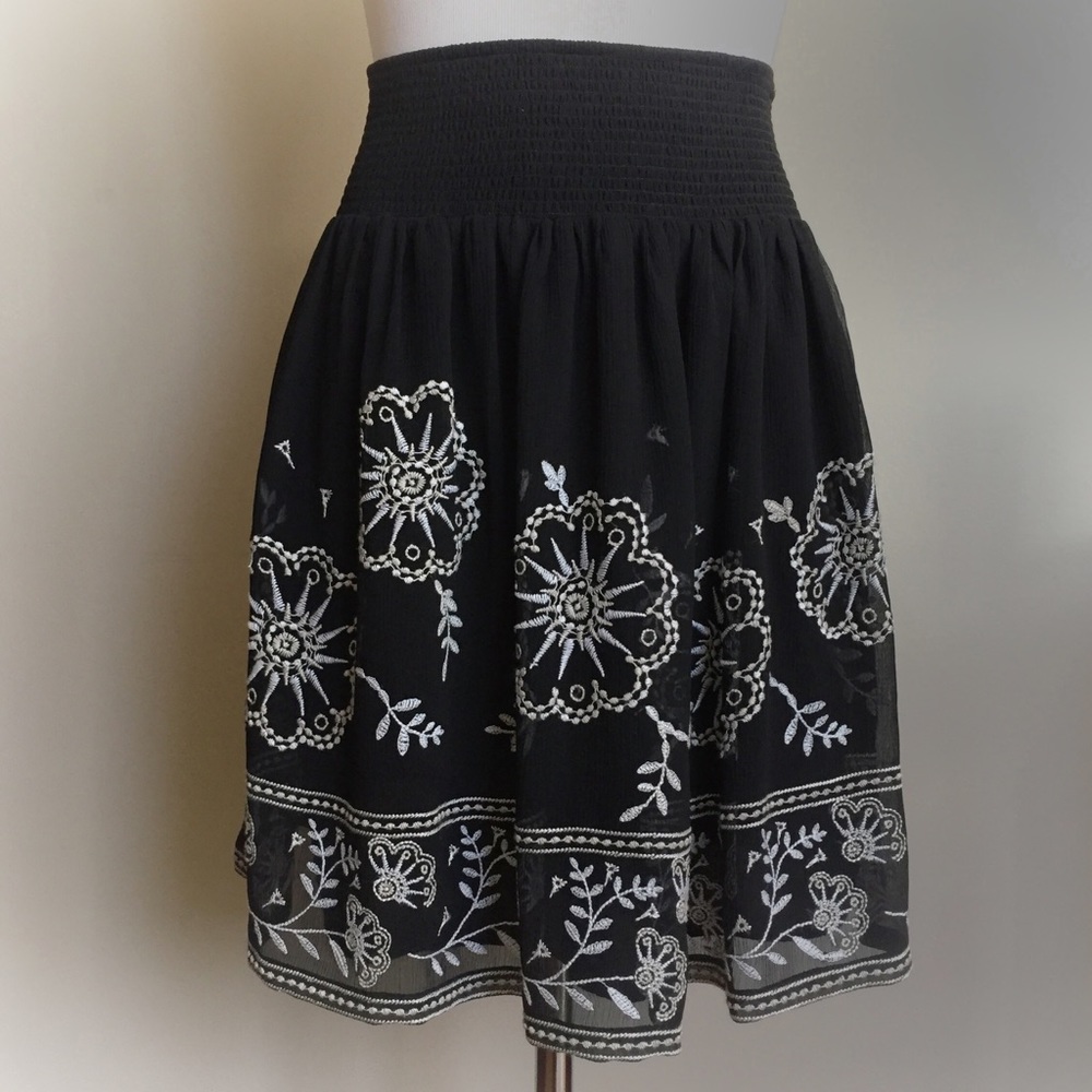 Stunning Embroidered Chiffon Skirt