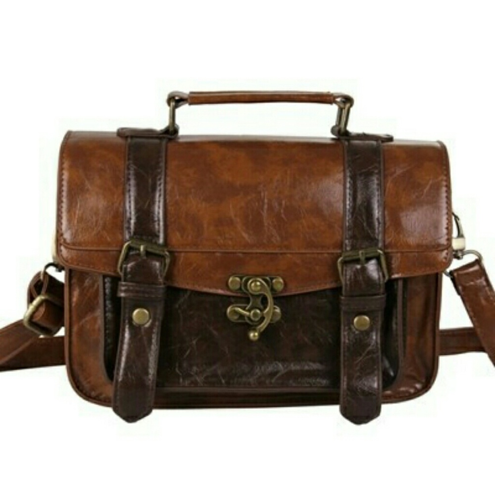 Faux Leather Small Messanger Bag