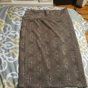 Small bronze colored Cassie pencil skirt