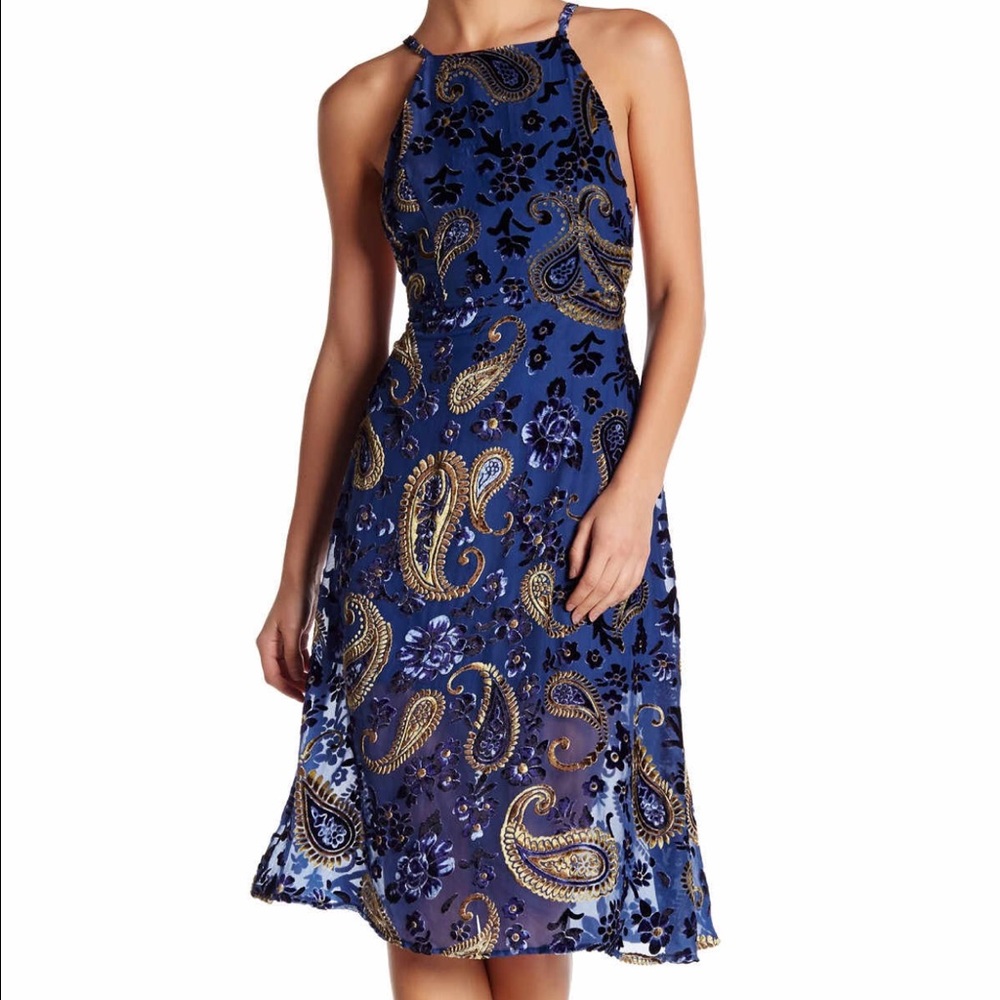 Velvet midi Dress
