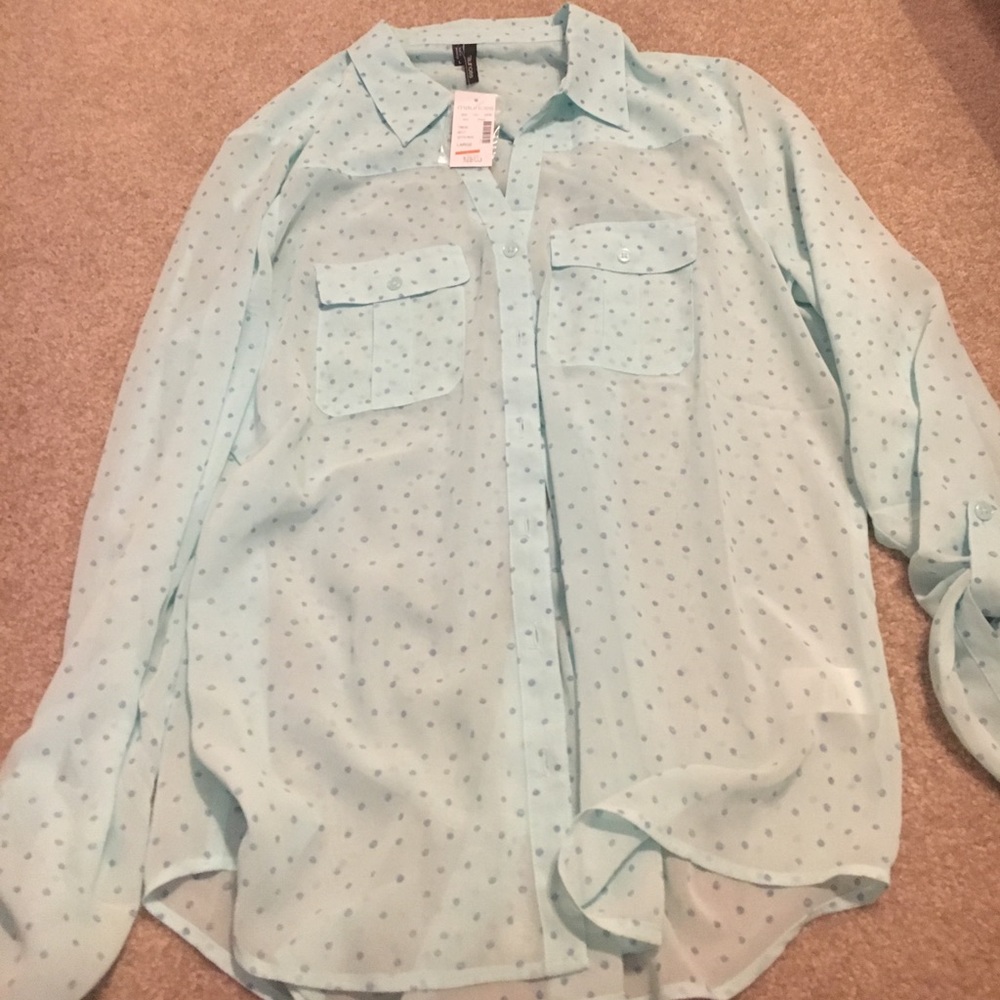 Maurices polka dot perfect shirt