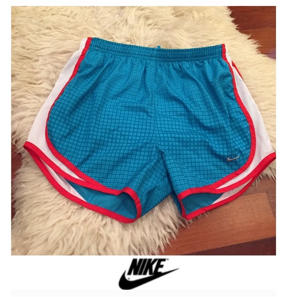 Nike Pants - Nike Blue Square Pattern Running Shorts