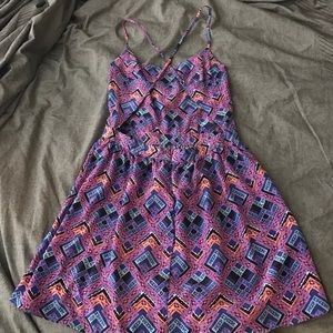 Open back printed sundress