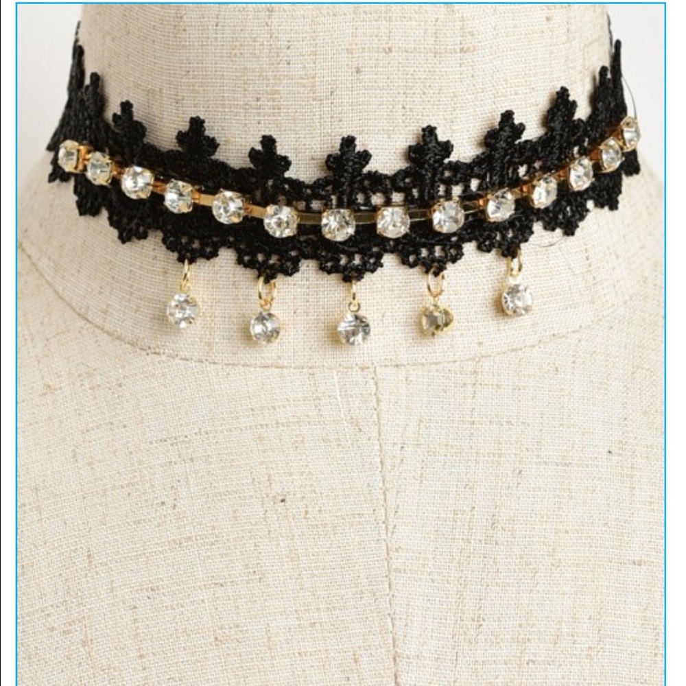 MULTI STONE PAISLEY NECKLACE CHOKERS