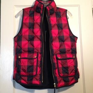 J. Crew Buffalo Plaid Vest sz. S NWT