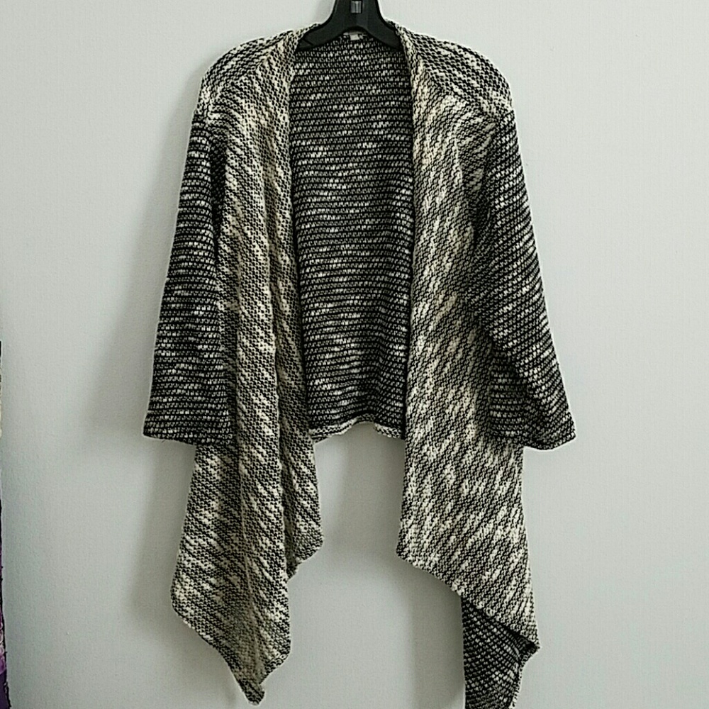 Stylish plus-size asymmetrical cardigan