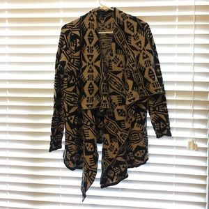 Forever 21 open printed cardigan