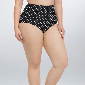 NWT Torrid Skull dot high waist swim bottom sz 4