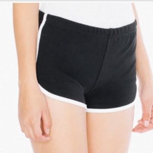 American apparel running shorts size s