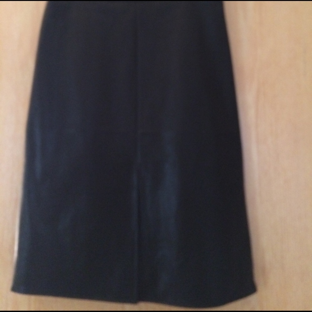 Faux leather skirt