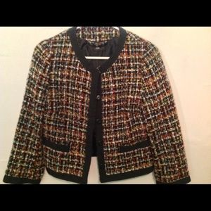 H&M Knit Jacket, multi color, cot/wool small