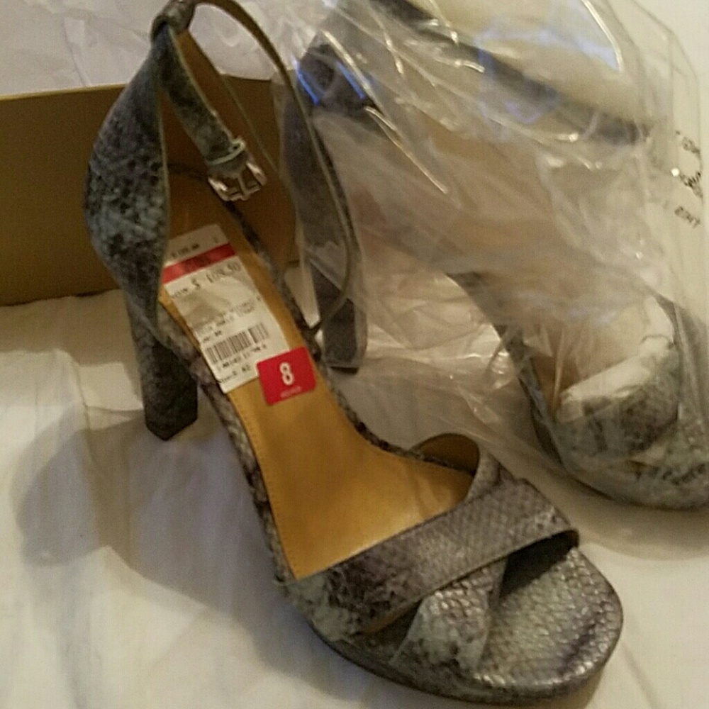 MK snake skin sandals