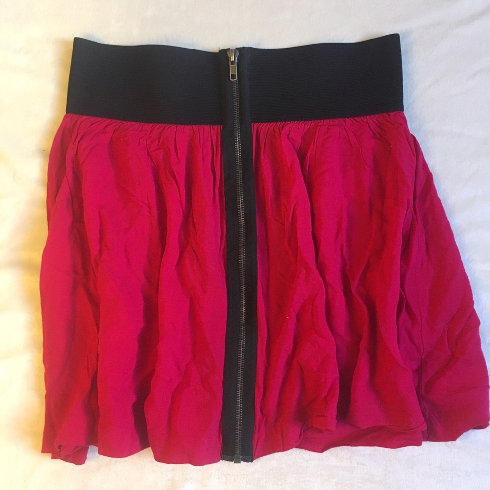 Fuchsia Skirt by PINK - Medium - Zipper Up Front