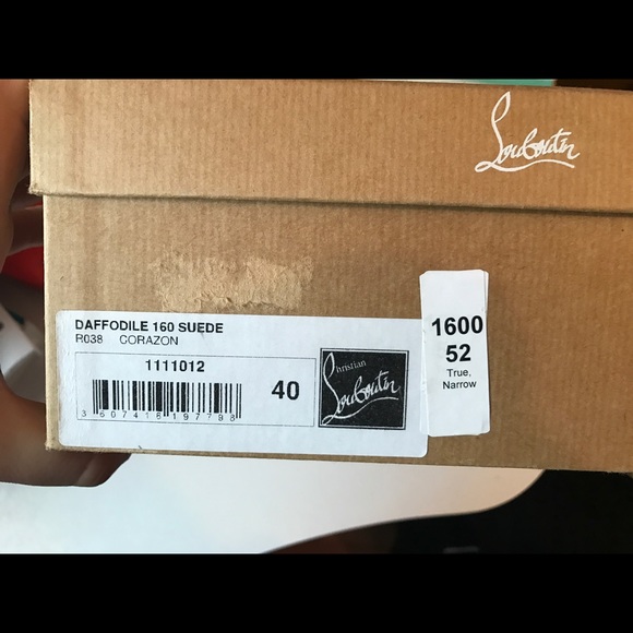 Christian Louboutin Daffodil, Corazon, Sz 40/10 - Picture 7 of 7