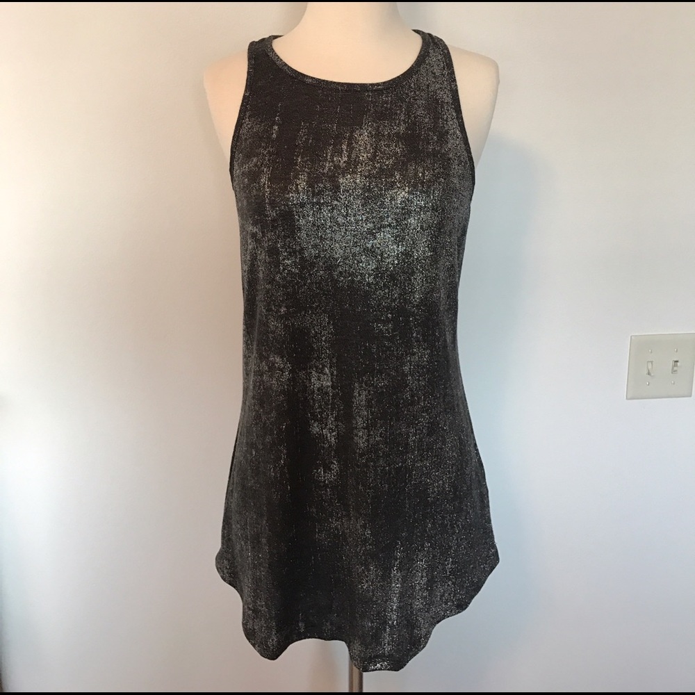 Metallic tunic tank