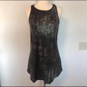 Metallic tunic tank